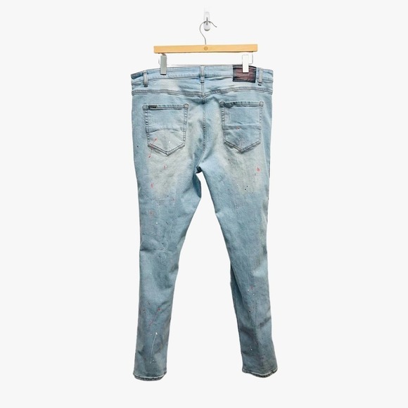 SERENEDE Jeans Pants Sacred Plasma‎ Spray Paint Distressed Mens Size 40 - Picture 10 of 11